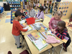 Students doing project