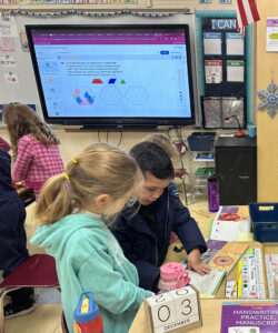 Students doing project