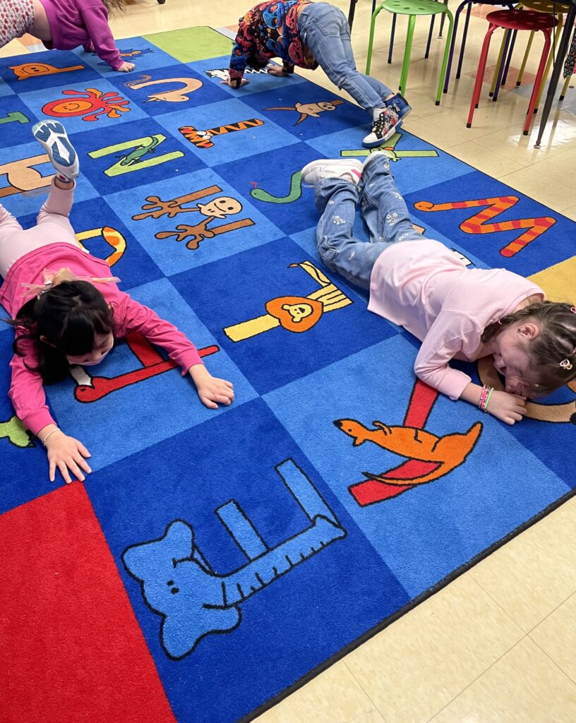 Students celebrating 100th day of school