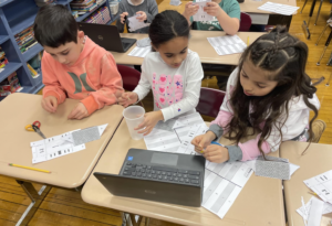 Student doing science experiment