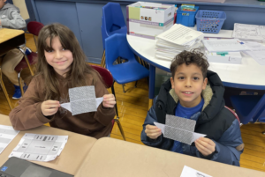 Student doing science experiment