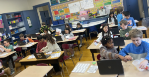 Student doing science experiment