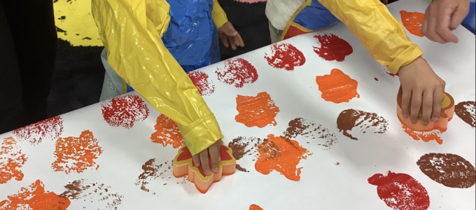 Student Creating Mural